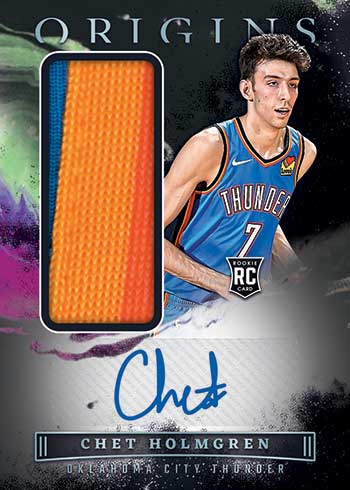 2022-23 Panini Origins Basketball Rookie Jersey Autograph Chet Holmgren