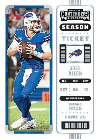 BUFFALO BILLS 2016 FULL Season Ticket Card!