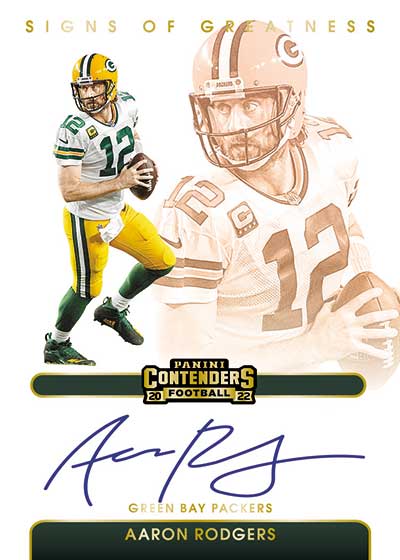 : 2022 PANINI CONTENDERS SEASON TICKET #40 AARON RODGERS