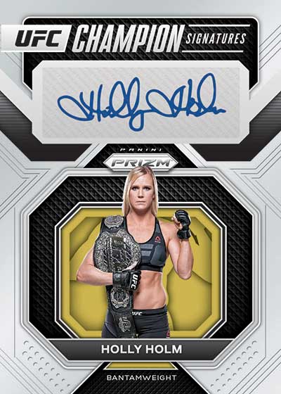 2023 Panini Prizm UFC Champion Signatures Holly Holm