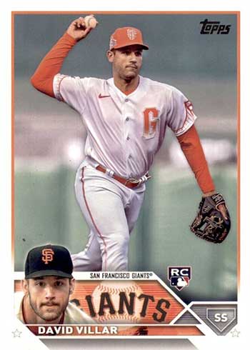 2023 Topps Baseball Rookie Card David Villar