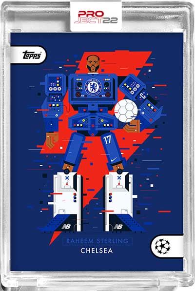 Topps Project 22 Raheem Sterling by Neil Stevens