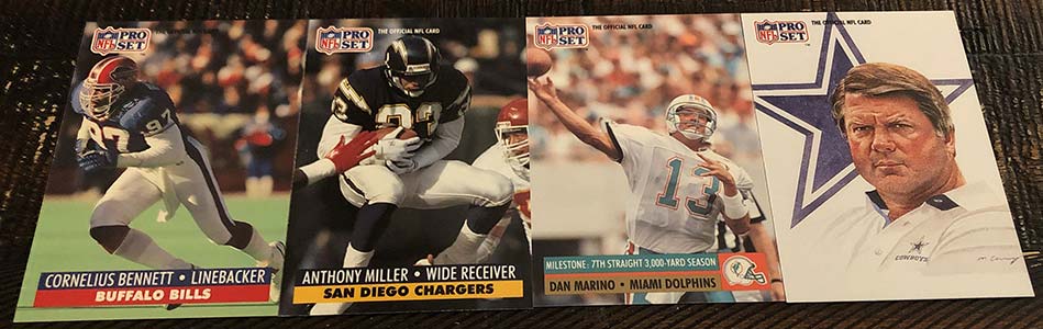 Dan Marino Dolphins '91 NFL Pro Set 25 7th Straight 3k 