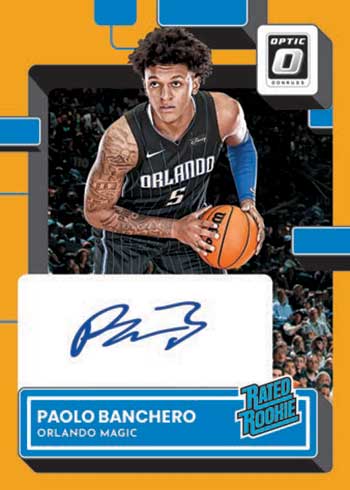 2022-23 Donruss Optic Basketball Rated Rookie Signatures Gold Paolo Banchero