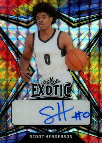 2022-23 Basketball Cards - Leaf Exotic Scoot Henderson