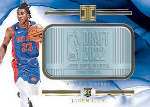 2022-23 Panini Impeccable Basketball Draft Logo Silver Jaden Ivey