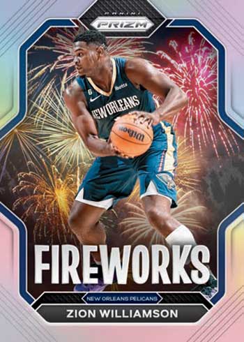 2022-23 Panini Prizm Basketball Fireworks Zion Williamson