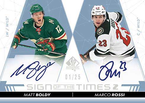 Matthew Boldy Minnesota Wild Autographed 16 x 20 Green Jersey