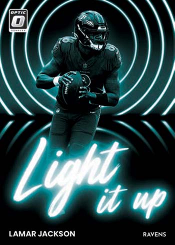 2022 Donruss Optic Football Light It Up Lamar Jackson