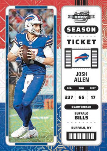 2022 Panini Contenders Optic Football Red, White and Blue Josh Allen