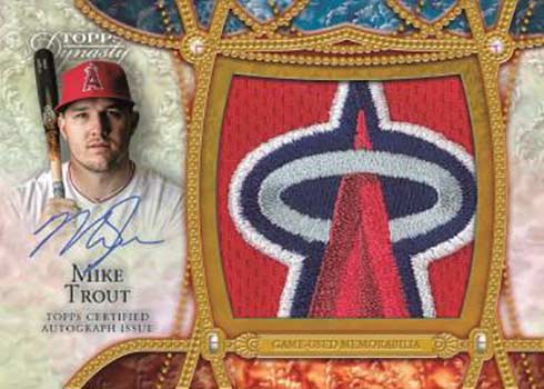 2022 Topps Dynasty Baseball Jumbo Autographed Patch Mike Trout