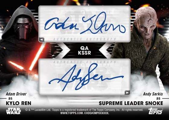 topps starwars signature RALAKILI 1/1