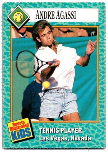 Andre Agassi Tennis Cards - 1989 Sports Illustrated for Kids