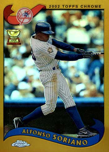 2002 Topps ALFONSO SORIANO #95 All Star Rookie Gold Cup - New York Yankees