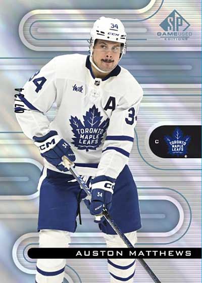 Toronto Maple Leafs Auston Matthews 2021-22 Game Used Hockey
