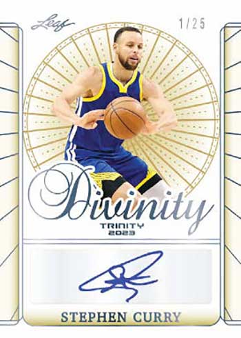 2023 Leaf Trinity Basketball Divinity Autographs Stephen Curry