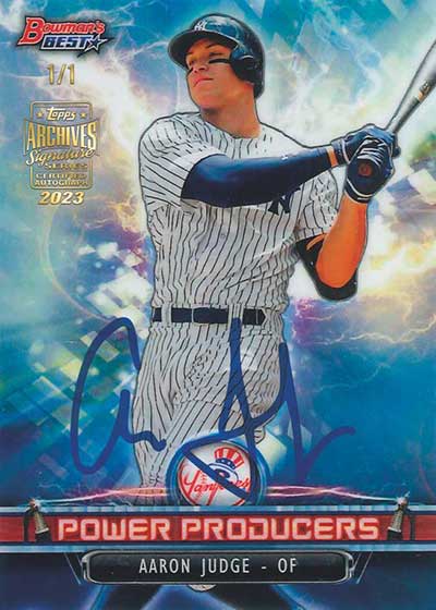 2023 Topps Archives Signature Series Baseball Active Player Edition Aaron Judge