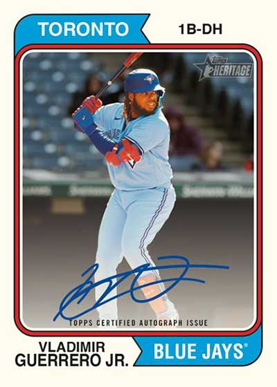 2023 Topps Heritage Baseball Real One Autographs Vladimir Guerrero Jr.