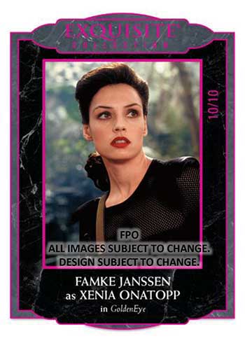 2023 Upper Deck Black Diamond James Bond Exquisite Collection Pink Famke Janssen
