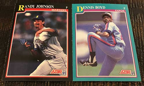 Randy Johnson 1991 Score Trading Card Mariners Baseball Card 