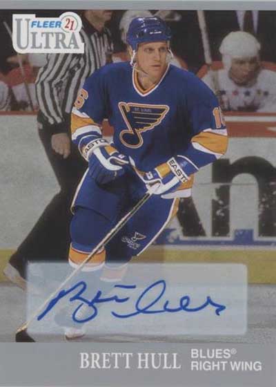2021-22 Fleer Ultra Hockey 30th Anniversary Autographs Brett Hull
