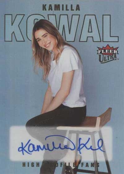 2021-22 Fleer Ultra Hockey High Profile Fans Kamilla Kowal