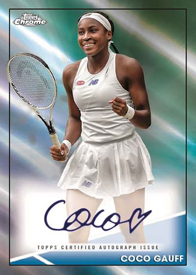 2021 Topps Chrome Tennis Autographs Coco Cauff
