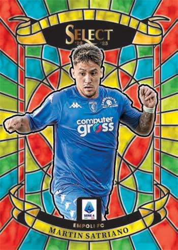 2022-23 Panini Select Serie A Stained Glass Martin Satriano