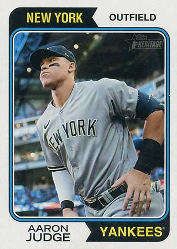 2023 Topps Heritage Aaron Judge Special 2022 New York Yankees Team Card MLB  Lot