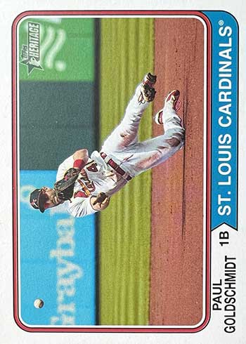 2023 Topps Heritage Baseball Variations Paul Goldschmidt Image