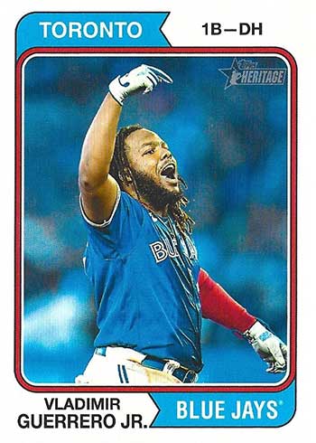 2023 Topps Heritage Baseball Variations Vladimir Guerrero Jr. Image