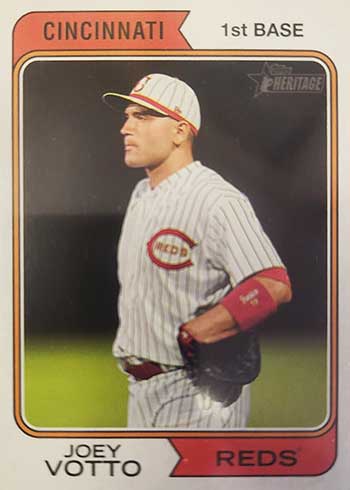 2023 Topps Heritage Baseball Variations Joey Votto Throwback