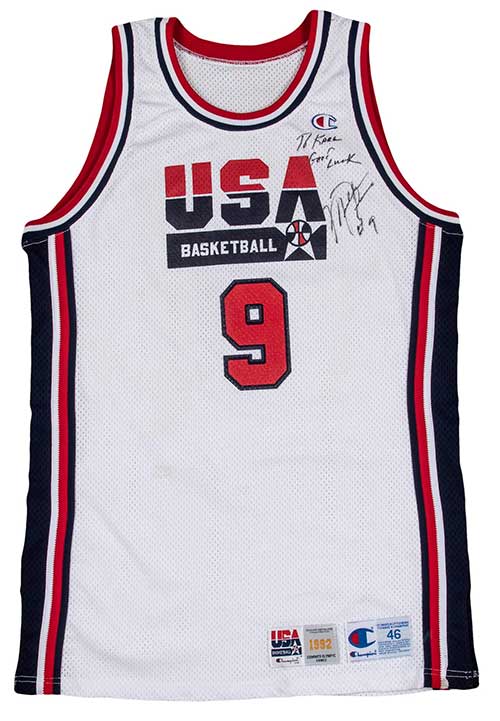 Michael Jordan Signed Authentic 1984 Team USA Olympics Jersey