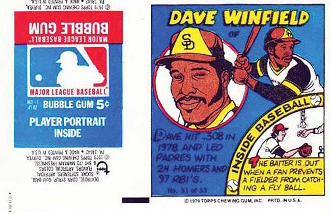 1979 Topps Comics Dave Winfield