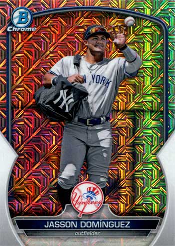 2023 Bowman Chrome BCP18 Jasson Dominguez Card Yankees