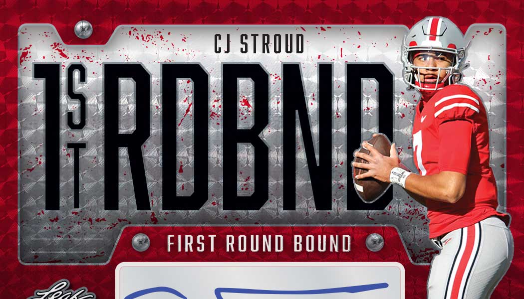 2023 Leaf Draft Rookie C.J. Stroud Card Ohio State B1-6
