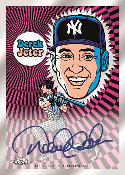 2023 Topps Chrome Baseball Ultraviolet All-Stars Autographs Derek Jeter