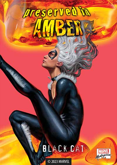 2023 Upper Deck Marvel Masterpieces Preserved in Amber Black Cat