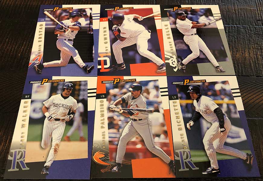 Pinnacle Products Larry Walker Baseball Trading Cards