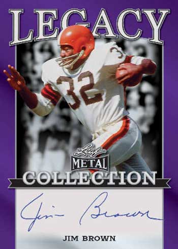 2023 Leaf Vivid Football Legacy Collection Jim Brown