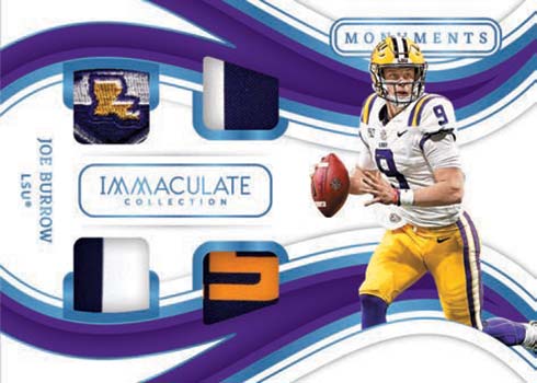 2021 Immaculate Collection Collegiate Football Checklist, Details, Boxes