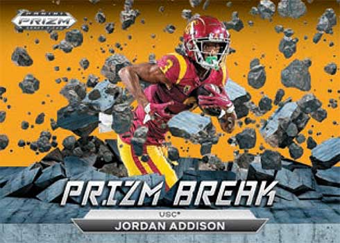 2023 Panini Prizm Draft Picks Football Prizm Break Jordan Addison