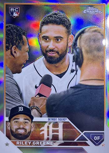2023 Topps Chrome Baseball Variations Riley Greene SSP