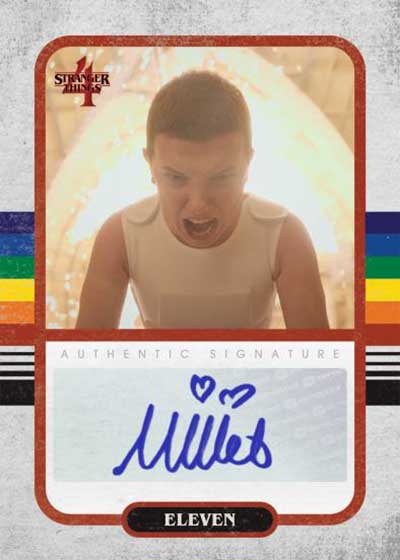 2023 zerocool Stranger Things 4 Millie Bobby Brown Autograph