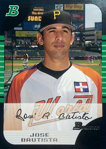 2002 Topps Traded Baseball #T180 Jose Bautista Rookie Card