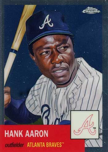 2022 Topps Chrome Platinum Anniversary Baseball Variations Hank Aaron