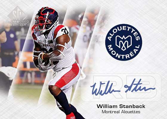 2023 SP Game Used CFL Autographs William Stanback
