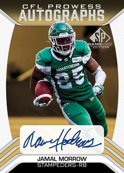 2023 SP Game Used CFL CFL Prowess Autographs Jamal Morrow
