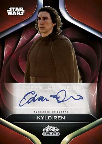 2023 Topps Chrome Black Star Wars Dark Side Autographs Adam Driver