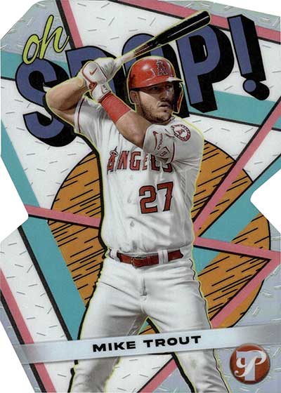 2023 Topps Pristine Mike Trout Oh Snap Die Cut Auto Orange /25